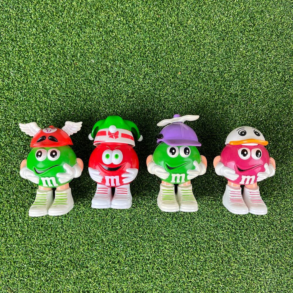 Vintage Mini M&M's Candy Holder Container Set of 4